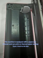 Printer Thermal Mini Portabel A4 Grosir Pabrik, Printer Foto Dokumen Tanpa Tinta Nirkabel Genggam untuk Perjalanan Bisnis Stok Tersedia