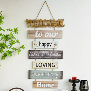 Placa de <span class=keywords><strong>madera</strong></span> transfronteriza <span class=keywords><strong>para</strong></span> decoración del hogar respetuosa con el medio ambiente, <span class=keywords><strong>frases</strong></span> inspiradoras, letrero de <span class=keywords><strong>madera</strong></span> grabado <span class=keywords><strong>en</strong></span> arte, cuerda de yute vinculada - Product Image 2