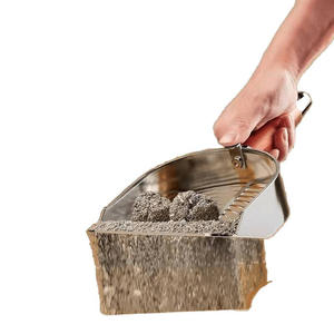 ที่ตักทรายแมวสแตนเลส ด้ามไม้ ทนทาน ใช้สำหรับทรายจับตัวเป็นก้อน ทำความสะอาดง่าย จับถนัดมือ ขายส่ง - Product Image 5