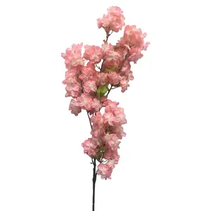 Свадебное настольное дерево розовое искусственное цветение вишни дерево/Сакура Дерево цветение вишни ветка 1 м Лидер продаж