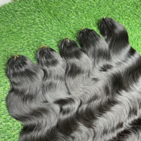 Extensions de cheveux humains vietnamiens vierges de haute qualité, 100% naturels, densité 150, ondulation naturelle, pour crochet