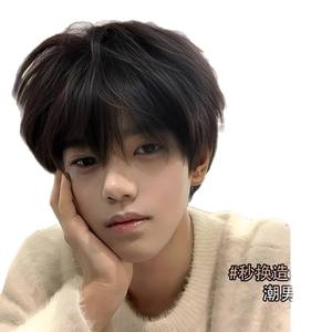 วิกผมผู้ชายสไตล์<span class=keywords><strong>เกาหลี</strong></span><span class=keywords><strong>ผม</strong></span>สั้นเป็นชั้นๆ เส้น<span class=keywords><strong>ผม</strong></span>ธรรมชาติเส้นใยคานคาลอน DM554 16 - Product Image 2