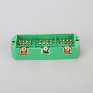 Boîtier de jonction Guan Yang triphasé trois fils pour 12 foyers, bloc de terminaison de comptage IP44 en ABS vert - Product Image 1