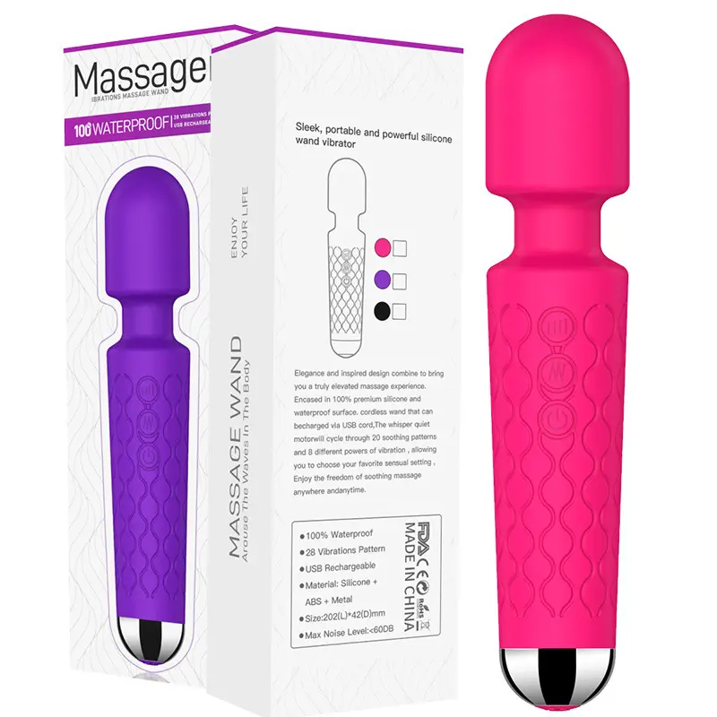 Mini masseur baguette sans fil grande taille gode orgasme bâton Sexy vibrateur jouets sexuels pour femme