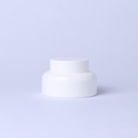 Pot cosmétique rond en plastique portable de 15g/30g/50g avec couvercle à poignée pour le stockage du gel à ongles, récipient de voyage réutilisable