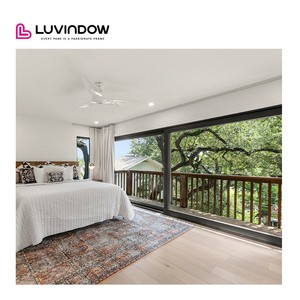 Luvindow <span class=keywords><strong>Porte</strong></span> <span class=keywords><strong>coulissante</strong></span> en alliage d'aluminium robuste pour jardin extérieur Balcon Façade intérieure RV Garage Car Beauty Shop & Store - Product Image 5