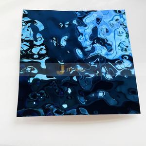 EX568 <b>Mirror</b> Water Ripple Stainless Steel Decorative <b>Panel</b> for High End Interior Wall Design - Product Image 1