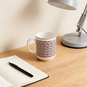 แก้วเซรามิกคุณภาพสูง ดีไซน์หรูหรา น้ำหนักเบา เหมาะสำหรับใช้ในออฟฟิศและที่บ้าน สำหรับดื่มน้ำชายามบ่าย พร้อมกล่องของขวัญลายทอ - Product Image 6