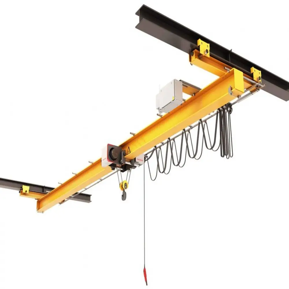1ton 2ton light duty indoor hang type single girder overhead bridge crane for whole sale