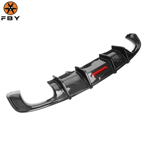 Difusor Trasero de Fibra de Carbono Estilo KB con Luces LED para <span class=keywords><strong>Audi</strong></span> S6 C7 C7.5 <span class=keywords><strong>A6</strong></span> Sport Kit de Carrocería con Labio Divisor Trasero 2012-2018 - Product Image 2