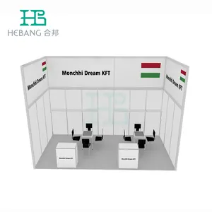 HeBang Advertising Aluminum Exhibition Trade Show Booth Trade Show Expo Display Stand Exhibition Booth