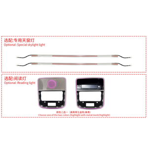 ใช้ได้กับอะคริลิค avancier/urv 2017 2024รอบทิศทางดูออร่าซิงค์ RGB สีสันสดใสภายในรถ - Product Image 3