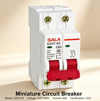 Disjoncteur miniature (MCB) 1P/2P/4P C16-C63, 4,5/6 kA AC