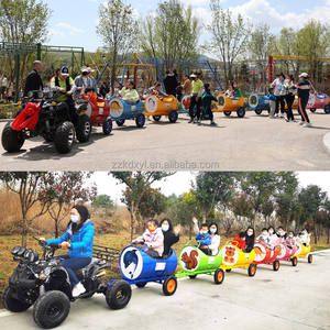 Train miniature électrique à 6 places, à pneus larges, sans rails, pour ferme, site touristique, tourisme, équipement de tourisme - Product Image 5