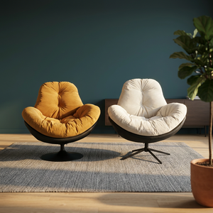 Modern Chair Contemporary Style Living Room Furniture Metal Frame Cat Paw Leather Velvet - Product Image 4