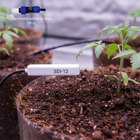 Capteur intelligent de température et d'humidité du sol RS485 SDI 12 sorties avec enregistreur de données étanche IP68 et connecteur SP13 pour l'agriculture