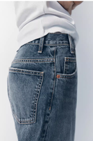 Nouveau Jean en Denim Femme Printemps-Été 2025 Taille Haute Double Ceinture Coupe Ample Streetwear Jambe Large Vintage Y2K Tendance Décontracté