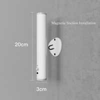 Hot Hotel Rechargeable mur LED lampe capteur de mouvement intelligent rotation magnétique éclairage de chevet appliques murales lumière pour salon