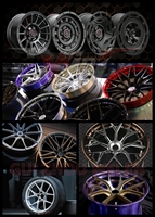 Rines Forjados 5x112 5x120 para Autos de Carreras, Rines Cromados para Porsche, Dodge Ram, Charger, Challenger, Durango