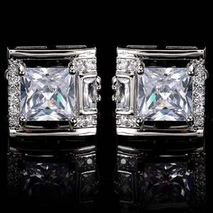 Nuovo diamante zircone <span class=keywords><strong>gemelli</strong></span> da uomo camicie nero cristallo oro <span class=keywords><strong>gemelli</strong></span> Vintage per gli uomini di lusso - Product Image 5