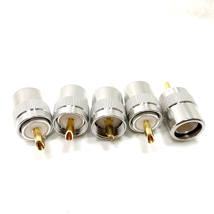 BNC-UHF RF Connector Coax Adapter Kit BNC To UHF SO-239 PL-259 4