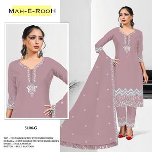 Costume pakistanais de meilleure qualité pour mariage, pantalon prêt à l'emploi, vente à l'exportation depuis l'Inde, costume Salwar en coton pour pelouse - Product Image 5