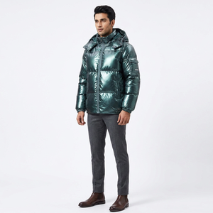Blouson d'hiver matelassé pour homme, couleur unie, rembourrage en coton, tissu en toile, personnalisation frontale, fabricant direct, marque personnalisée - Product Image 1
