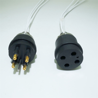 Connecteur sous-marin étanche pour câble, type micro-circulaire, à branchement traversant, compatible ROV et sous-marins, série Seacon Subconn