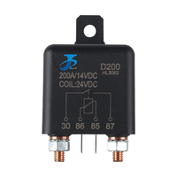 Mini-relais robuste 200A SPST-NO, 12V/24V/48V, connexion à vis en cuivre haute puissance, micro-relais automobile