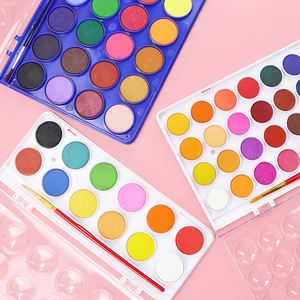 KAMEI Vente en gros de 12/24/36 couleurs de peinture <span class=keywords><strong>aquarelle</strong></span> solide avec stylo pour débutants et professionnels, fournitures artistiques en boîte pour le <span class=keywords><strong>dessin</strong></span> - Product Image 3