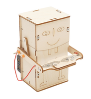Kit de Modelo de Robot Motorizado de Madera Wincent, Juguete Educativo de Ciencia Mecánica STEM, Rompecabezas Eléctrico de Construcción, Regalo