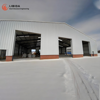 Entrepôt préfabriqué, structure en acier durable, atelier d'usine, bâtiment de stockage logistique