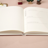 Cuaderno de Notas con Logotipo Personalizado, Escriba lo que Importa, Agenda Alemana de Prioridades, Tapa Dura de Lino