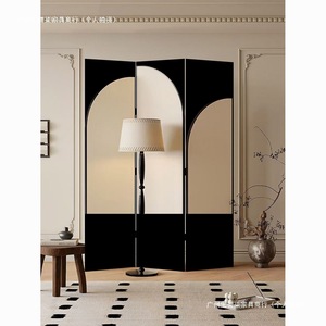 Folding <b>Screen</b> Room Divider Cream Color Foldable <b>Partition</b> For Living Room Tea Room Office Study Decorative Privacy <b>Screen</b> - Product Image 3
