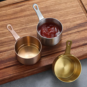 Tasse à sauce occidentale en acier inoxydable Plats et assiettes pour frites Poulet frit <span class=keywords><strong>Steak</strong></span> Dip Salade Tomate Autres aliments - Product Image 6