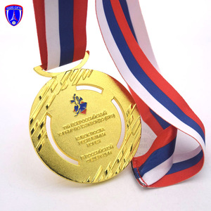 เหรียญรางวัลเทควันโดทองคำรัสเซีย แชมป์เหรียญ 3 มิติ แบบกำหนดเอง นักกีฬาคริสโตเฟอร์ คาราเต้ ยิวยิตสู เทควันโด พร้อมริบบิ้นสามสี - Product Image 6