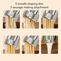 Machine à pâtes électrique portative sans fil, machine à nouilles automatique, accessoire pour la préparation de spaghetti, ramen et saucisses