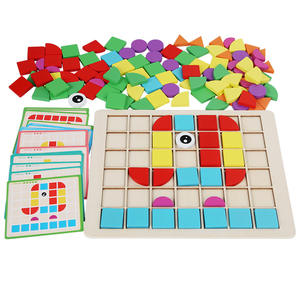 Rompecabezas 3D de Mosaico de Madera, Juguete Educativo Temprano para Niños de 2 a 4 Años, Menos de 50 Piezas, Juego de Mesa Unisex - Product Image 1