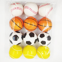 Balles anti-stress en mousse élastique colorée de 63 mm pour le tennis et le baseball, personnalisables, pour soulager l'anxiété – Produit transfrontalier