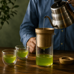 Tetera Pequeña de Cerámica con Estructura Integrada de Filtrado de Hojas para Té Verde Tostado - Product Image 1