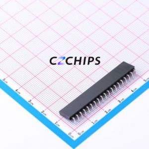 PM254-1-19-W-8.5 Pin Socket Bent Lead Through Hole,P=2.54mm Connector 1x19P 2.54mm Square Hole Right Angle Insert - Product Image 2