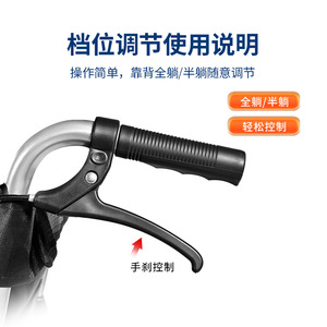 Fauteuil roulant manuel léger pliable avec pneus solides pour personnes âgées, aide à la mobilité - Product Image 2