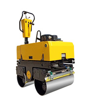 Rouleau compresseur vibrant à double tambour hydraulique intégral TOP BRAND SVH80 de 800 kg, avec une puissance de 5-8 kW et une force d'excitation de 25 KN