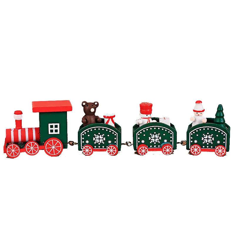 Collegamento rimovibile delle decorazioni natalizie in legno per piccoli treni