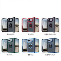 Étui de téléphone pliable magnétique en TPU+PC avec protection à 360° et design anti-chute, couleur pure translucide pour iPhone DUO