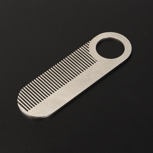 Hot Bán Thép Không Gỉ Râu Lược Người Đàn Ông Của Túi Nhãn Hiệu Riêng Râu Lược Cho Người Đàn Ông Thép Râu Lược - Product Image 3