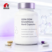 Capsules blanchissantes pour la peau à haute absorption de L-glutathion, approuvées Halal / Casher, avec certification ISO et fourniture OEM ODM personnalisée