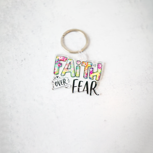 Tùy chỉnh rõ ràng Acrylic Christian Keychain nhựa đầy cảm hứng móc khóa đức tin motivational báo giá Anime Xe móc Khóa Phụ Kiện - Product Image 5
