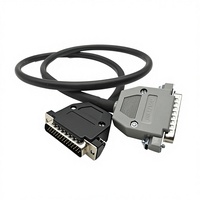 Kabel Konektor Servo Drive DB37 Male-Female dengan Jaket PVC, Dikemas dalam Kantong PE, Kabel Transmisi Data untuk Robot & Printer