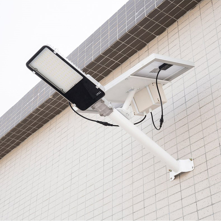 Impermeable al aire libre Luz de calle Solar integrada todo en uno con polo